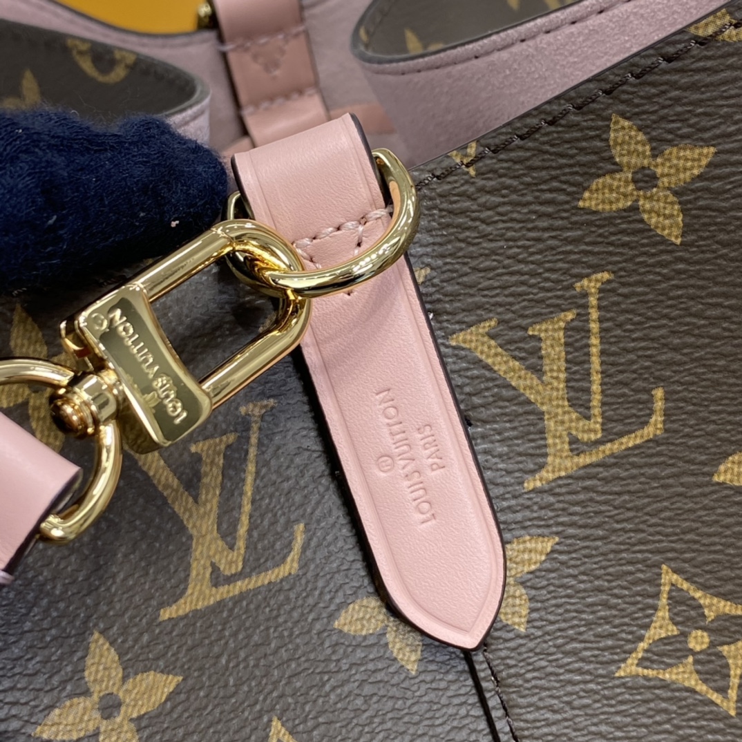 Louis Vuitton NEONOE MM Bucket Bag Monogram M44022 Pink